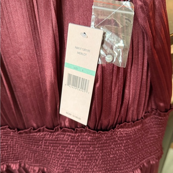 NWT NANETTE LEPORE
Pleated Sleeveless Blouson Midi Dress, MOROCCAN RED, 8 - Picture 2 of 8